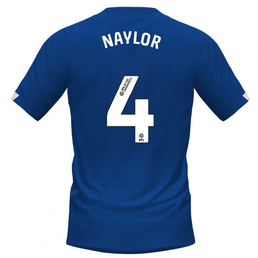 Danxen Barn Tom Naylor #4 Blå Vit Hemmatröja Matchtröjor 2025/26 Tröjor T-Tröja