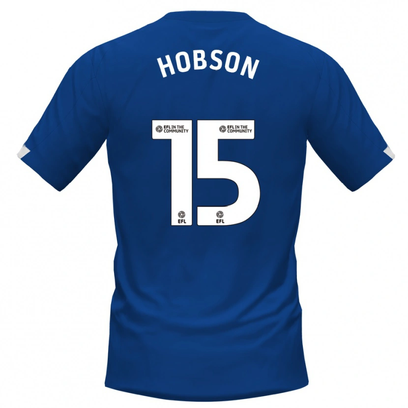 Danxen Barn Bailey Hobson #15 Blå Vit Hemmatröja Matchtröjor 2025/26 Tröjor T-Tröja