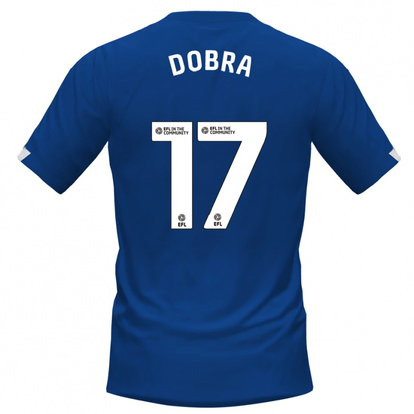 Danxen Barn Armando Dobra #17 Blå Vit Hemmatröja Matchtröjor 2025/26 Tröjor T-Tröja