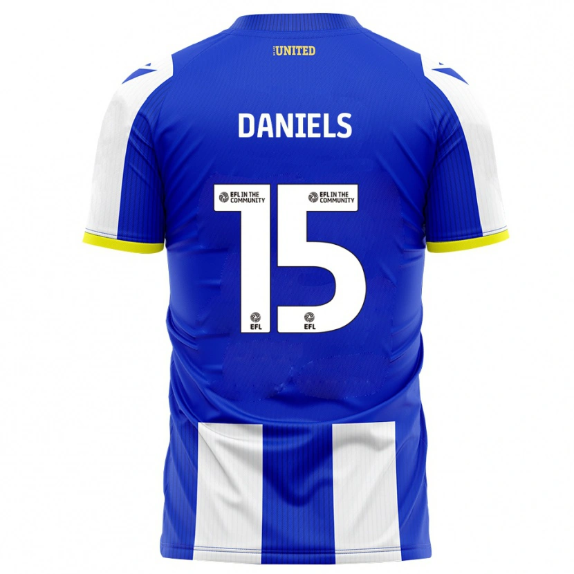 Danxen Barn Learna Daniels #15 Blå Vit Hemmatröja Matchtröjor 2025/26 Tröjor T-Tröja