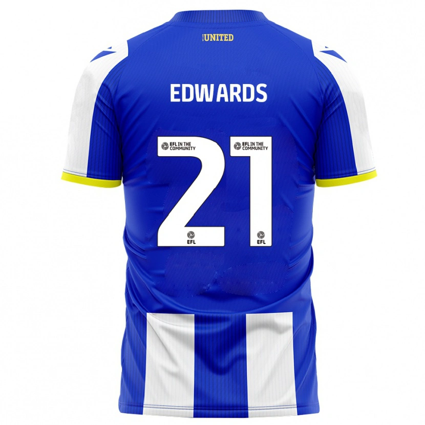 Danxen Barn Owura Edwards #21 Blå Vit Hemmatröja Matchtröjor 2025/26 Tröjor T-Tröja