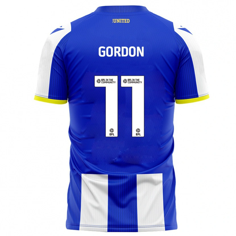 Danxen Barn John-Kymani Gordon #11 Blå Vit Hemmatröja Matchtröjor 2025/26 Tröjor T-Tröja