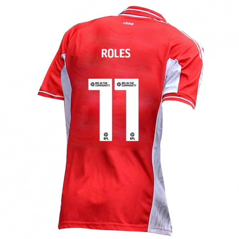 Danxen Barn Jack Roles #11 Röd Vit Hemmatröja Matchtröjor 2025/26 Tröjor T-Tröja