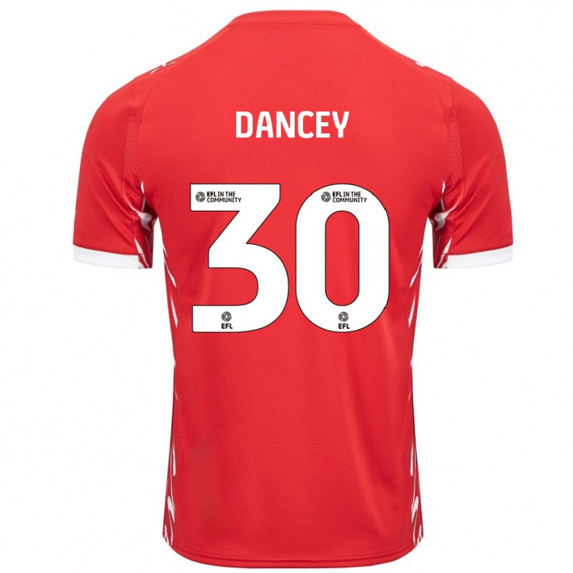 Danxen Barn Stan Dancey #30 Röd Vit Hemmatröja Matchtröjor 2025/26 Tröjor T-Tröja