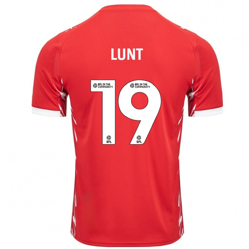 Danxen Barn Owen Lunt #19 Röd Vit Hemmatröja Matchtröjor 2025/26 Tröjor T-Tröja