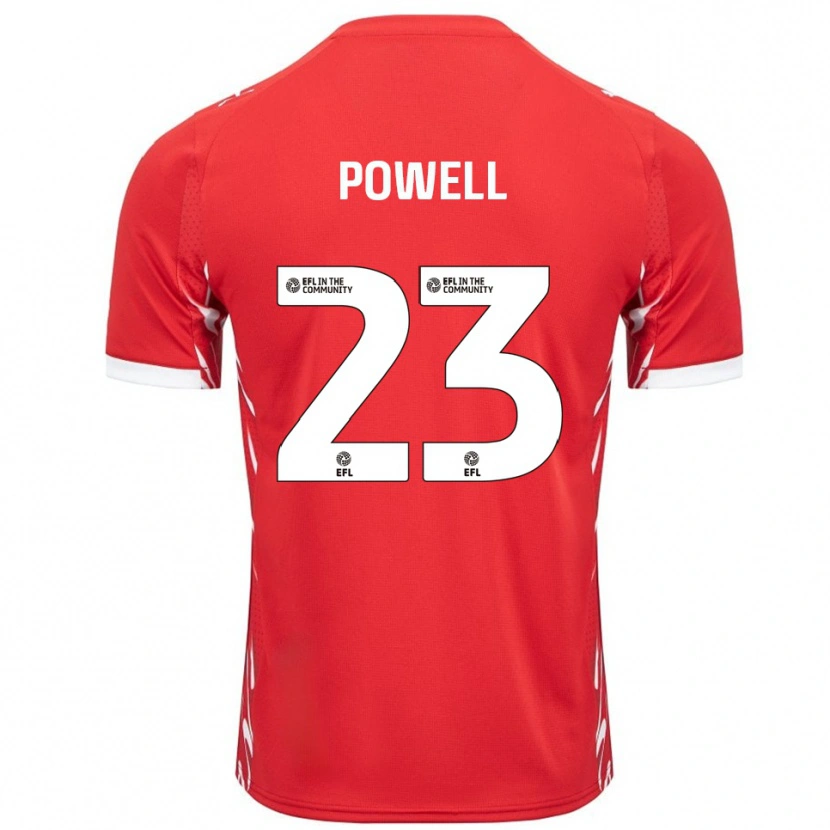 Danxen Barn Jack Powell #23 Röd Vit Hemmatröja Matchtröjor 2025/26 Tröjor T-Tröja