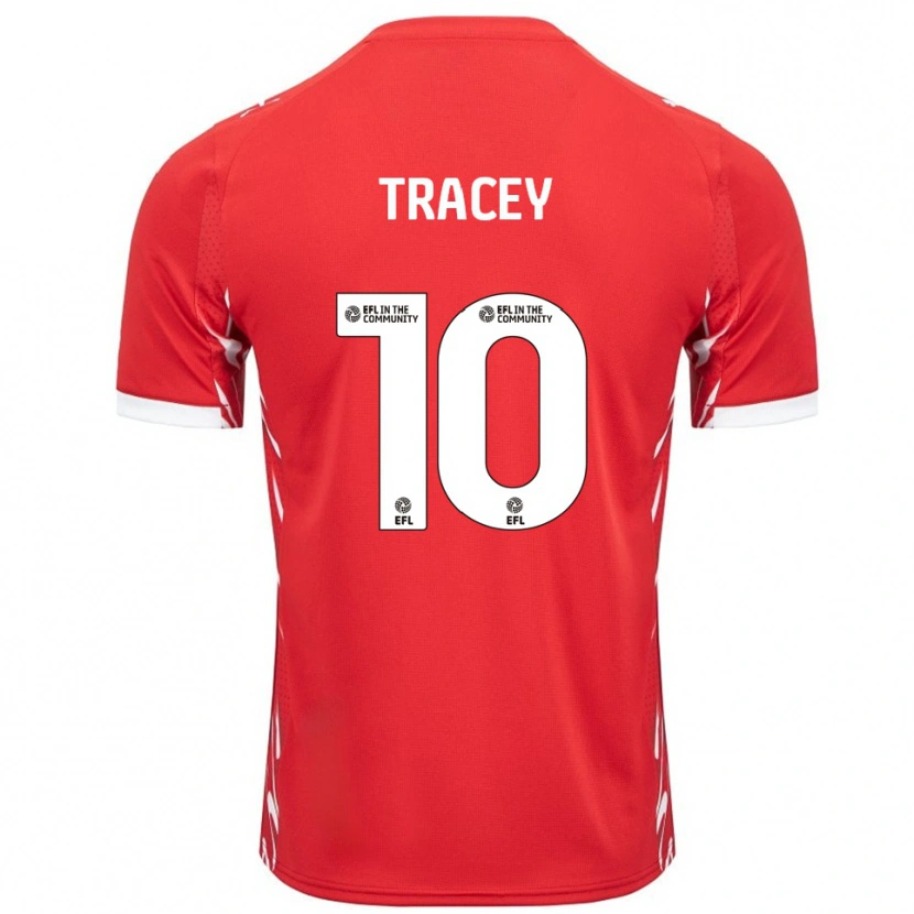 Danxen Barn Shilow Tracey #10 Röd Vit Hemmatröja Matchtröjor 2025/26 Tröjor T-Tröja