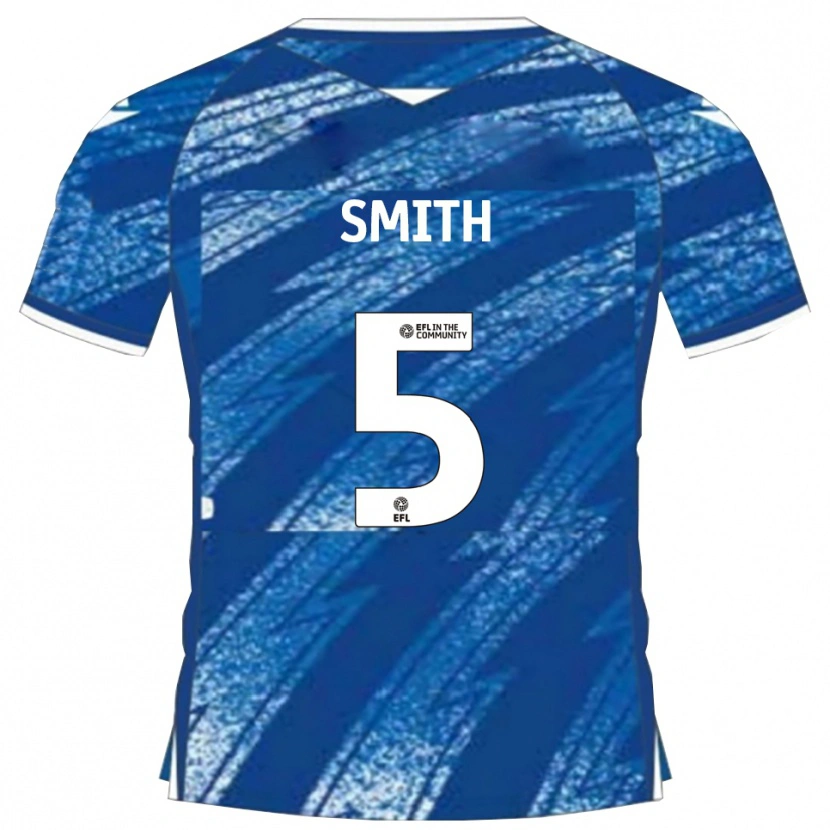 Danxen Barn Andy Smith #5 Blå Vit Hemmatröja Matchtröjor 2025/26 Tröjor T-Tröja