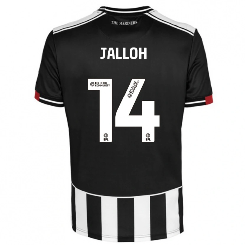 Danxen Barn Mamadu Jalloh #14 Svart Vit Röd Hemmatröja Matchtröjor 2025/26 Tröjor T-Tröja