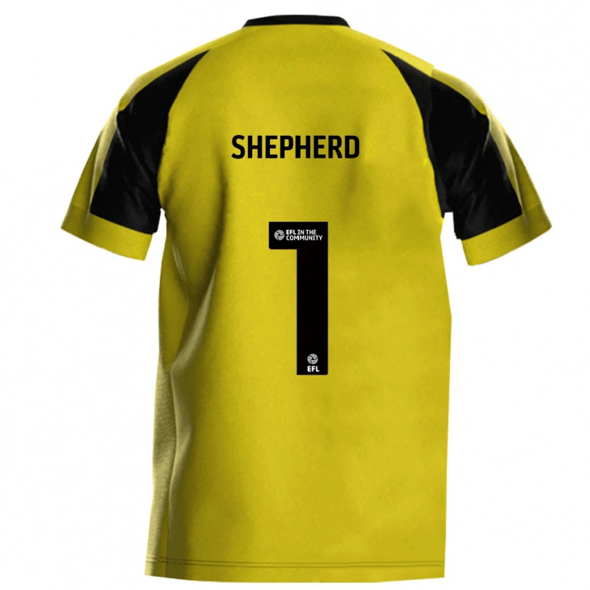 Danxen Barn Frankie Shepherd #1 Gul Grå Hemmatröja Matchtröjor 2025/26 Tröjor T-Tröja