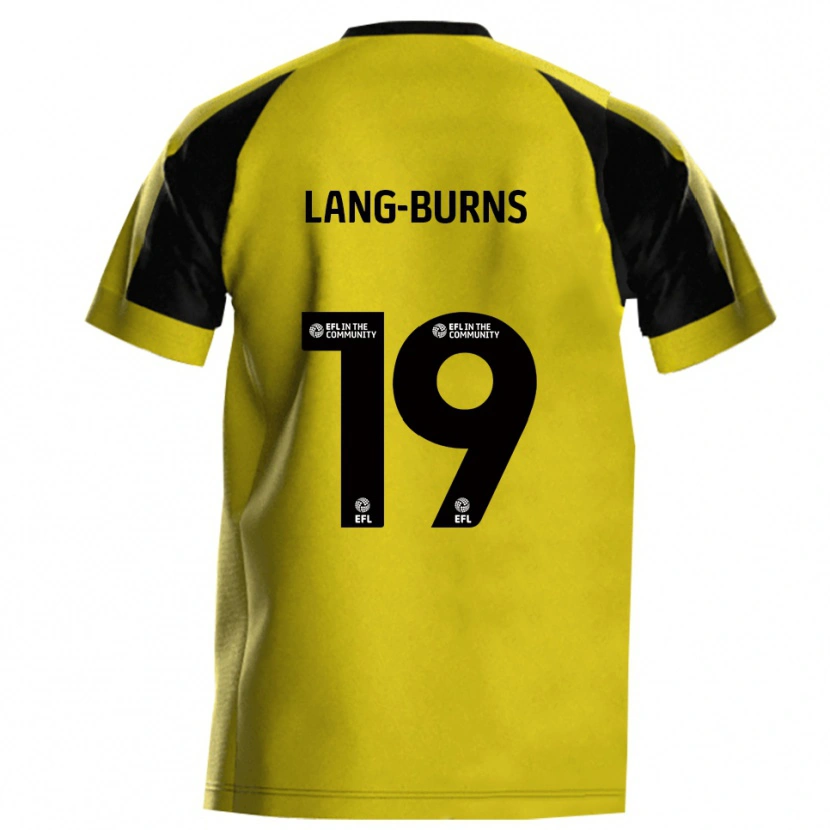 Danxen Barn Olly Lang-Burns #19 Gul Grå Hemmatröja Matchtröjor 2025/26 Tröjor T-Tröja