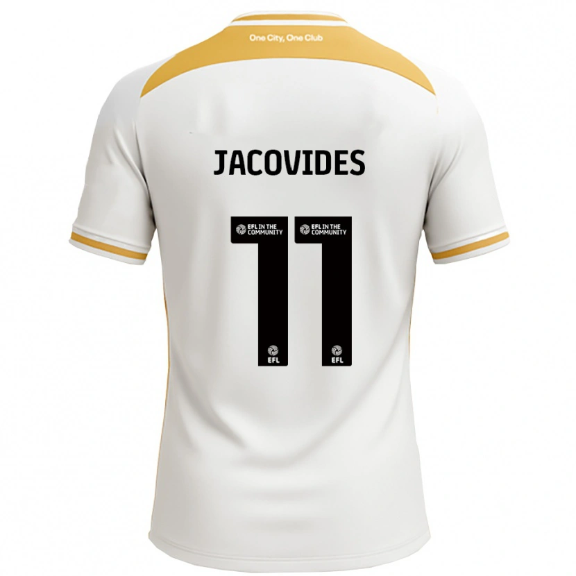 Danxen Barn Annaliese Jacovides #11 Vit Guld Hemmatröja Matchtröjor 2025/26 Tröjor T-Tröja