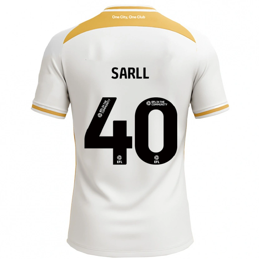 Danxen Barn Amelie Sarll #40 Vit Guld Hemmatröja Matchtröjor 2025/26 Tröjor T-Tröja
