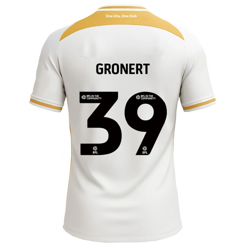 Danxen Barn Alex Gronert #39 Vit Guld Hemmatröja Matchtröjor 2025/26 Tröjor T-Tröja