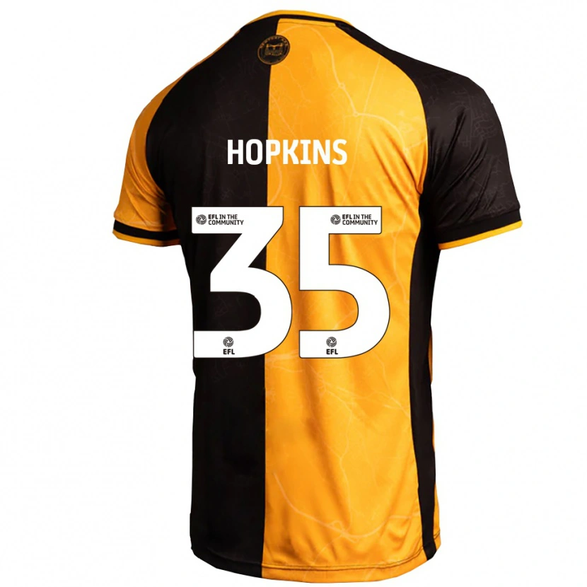 Danxen Barn Bailey Hopkins #35 Gul Svart Hemmatröja Matchtröjor 2025/26 Tröjor T-Tröja