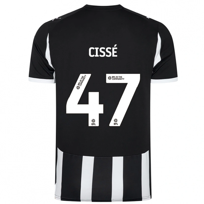 Danxen Barn Cassius Cissé #47 Svart Vit Hemmatröja Matchtröjor 2025/26 Tröjor T-Tröja