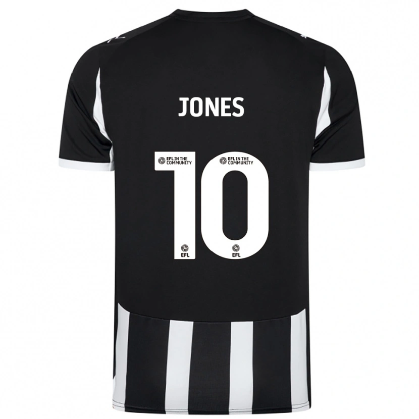 Danxen Barn Jodi Jones #10 Svart Vit Hemmatröja Matchtröjor 2025/26 Tröjor T-Tröja