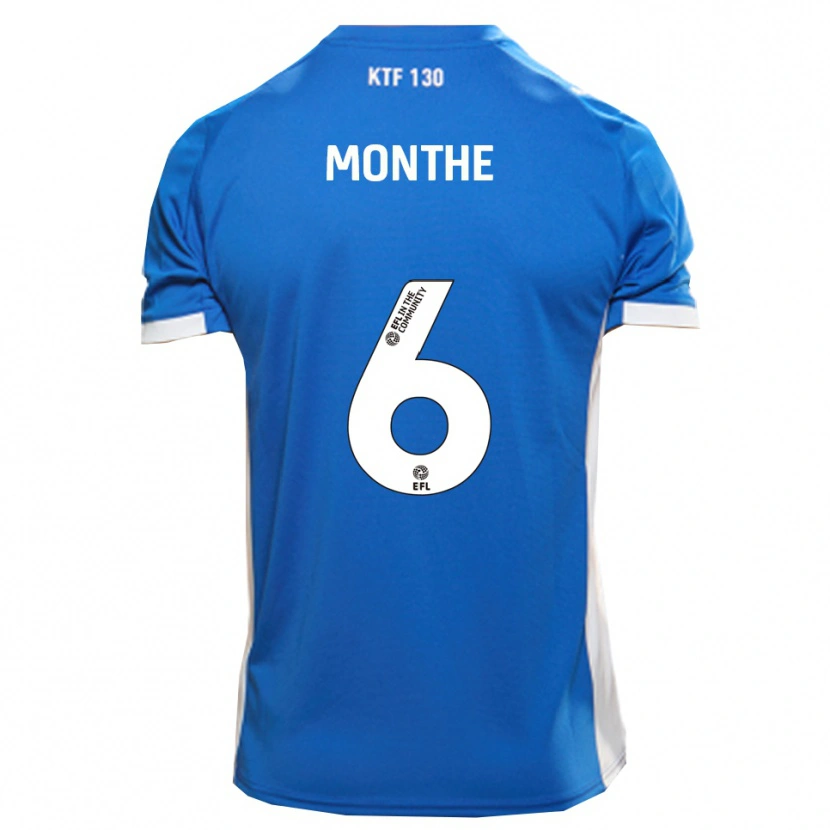 Danxen Barn Manny Monthe #6 Blå Vit Hemmatröja Matchtröjor 2025/26 Tröjor T-Tröja