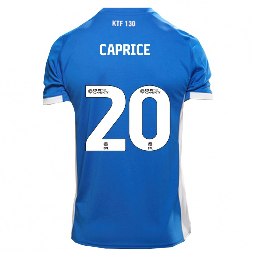 Danxen Barn Jake Caprice #20 Blå Vit Hemmatröja Matchtröjor 2025/26 Tröjor T-Tröja
