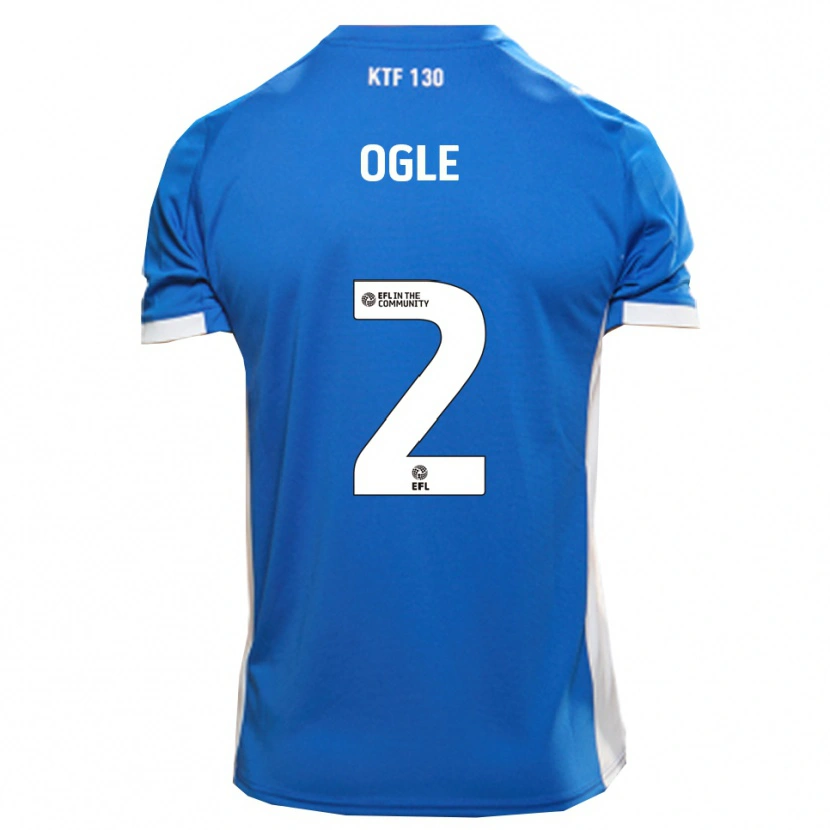 Danxen Barn Reagan Ogle #2 Blå Vit Hemmatröja Matchtröjor 2025/26 Tröjor T-Tröja