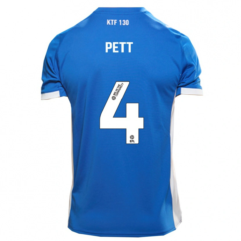Danxen Barn Tom Pett #4 Blå Vit Hemmatröja Matchtröjor 2025/26 Tröjor T-Tröja