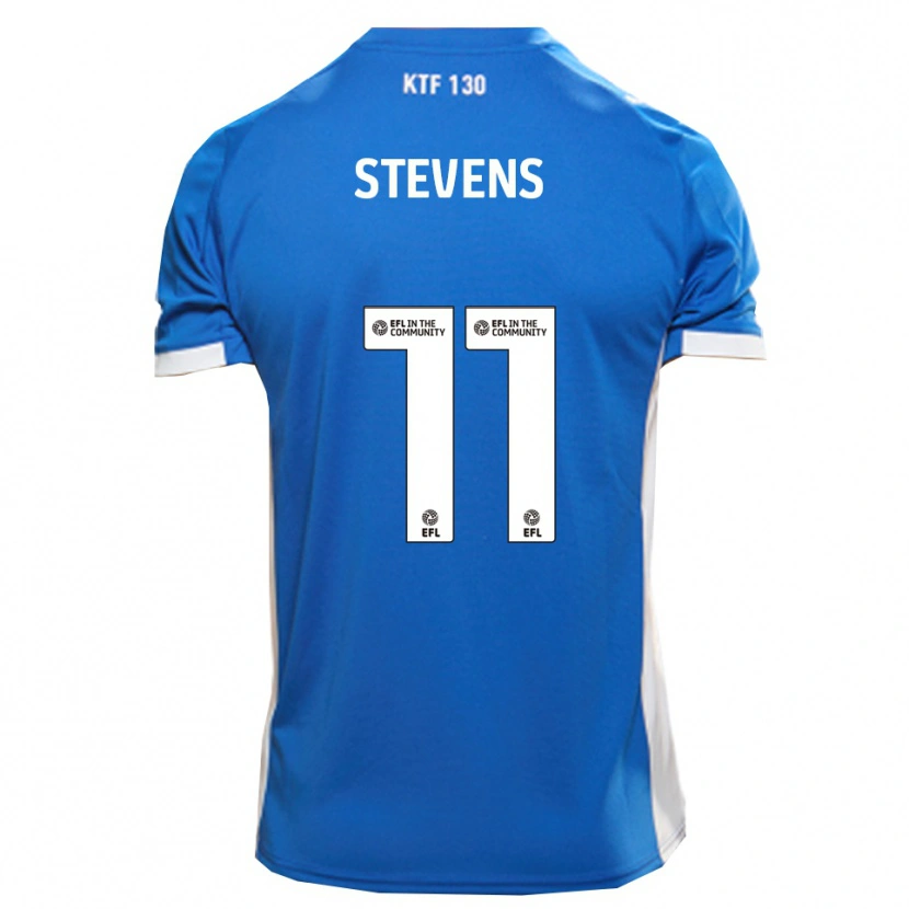 Danxen Barn Jack Stevens #11 Blå Vit Hemmatröja Matchtröjor 2025/26 Tröjor T-Tröja