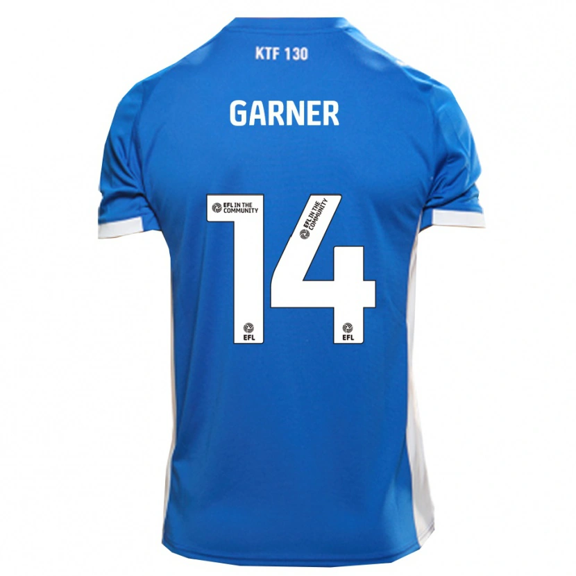 Danxen Barn Joe Garner #14 Blå Vit Hemmatröja Matchtröjor 2025/26 Tröjor T-Tröja