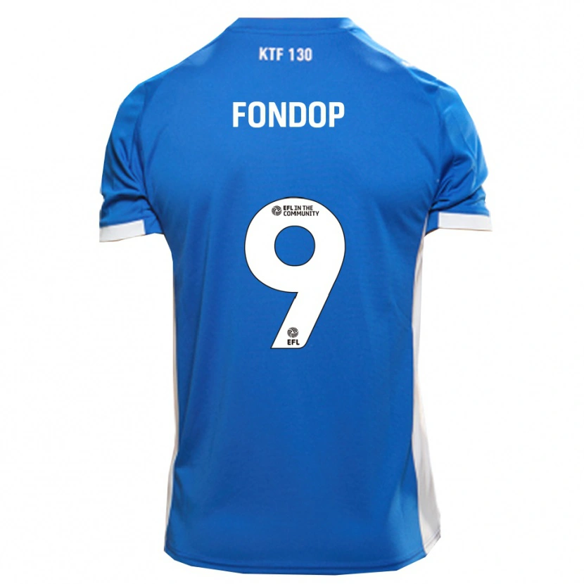 Danxen Barn Mike Fondop #9 Blå Vit Hemmatröja Matchtröjor 2025/26 Tröjor T-Tröja