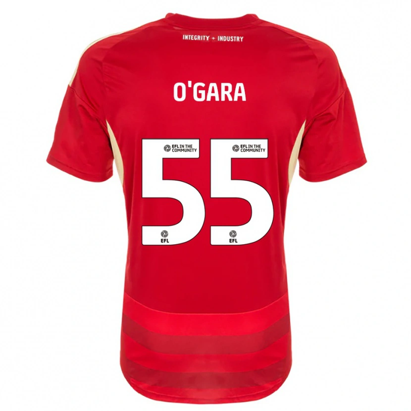 Danxen Barn Harry O'gara #55 Röd Vit Hemmatröja Matchtröjor 2025/26 Tröjor T-Tröja