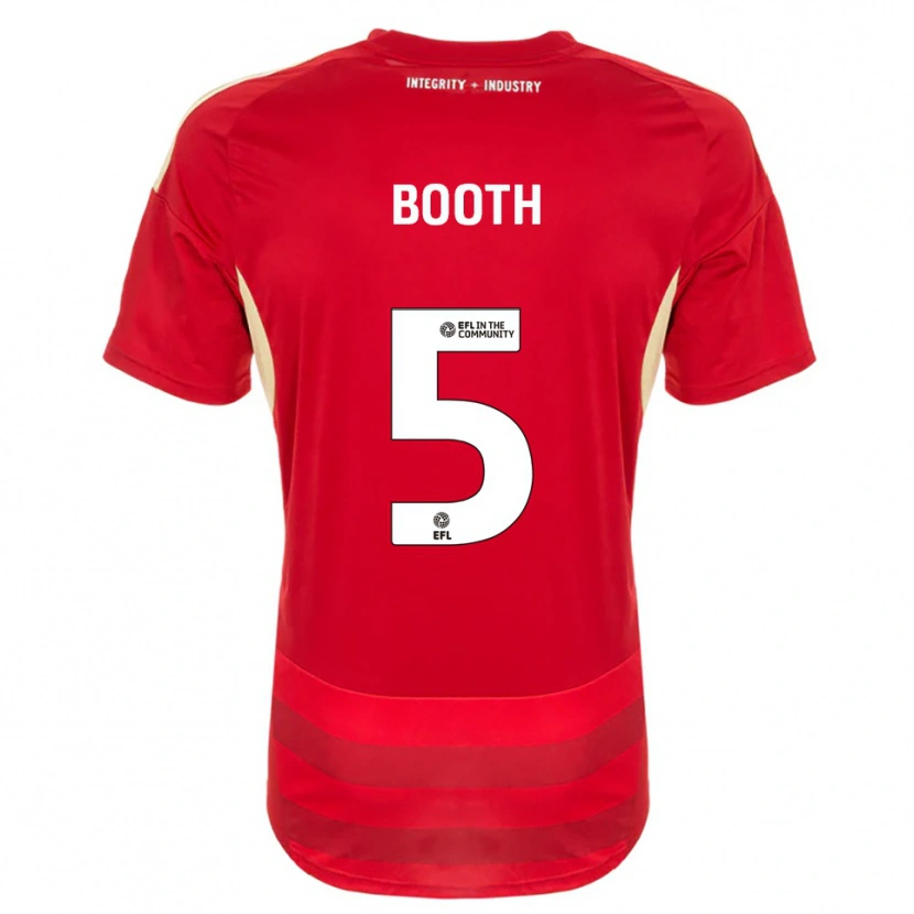 Danxen Barn Lailah Booth #5 Röd Vit Hemmatröja Matchtröjor 2025/26 Tröjor T-Tröja