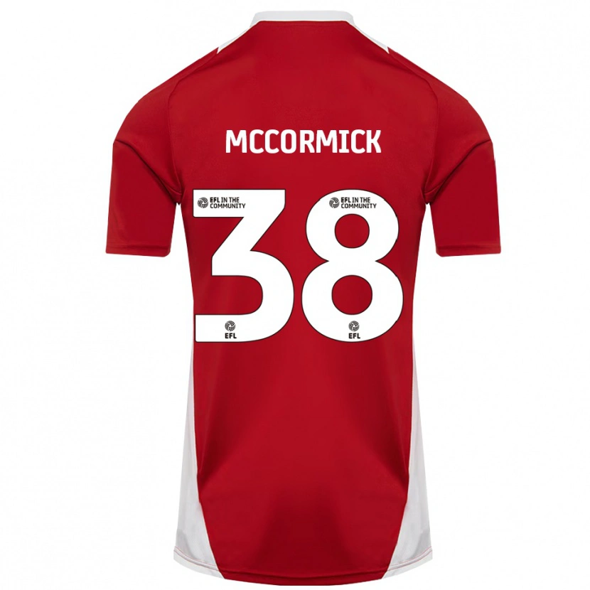 Danxen Barn Antony Mccormick #38 Röd Vit Guld Hemmatröja Matchtröjor 2025/26 Tröjor T-Tröja