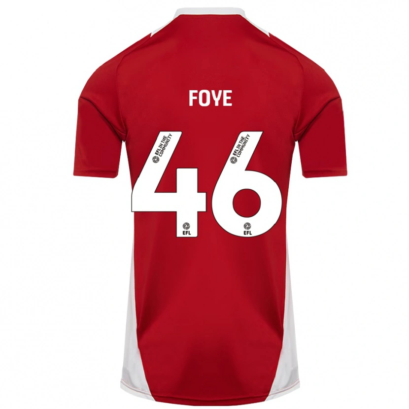 Danxen Barn Owen Foye #46 Röd Vit Guld Hemmatröja Matchtröjor 2025/26 Tröjor T-Tröja