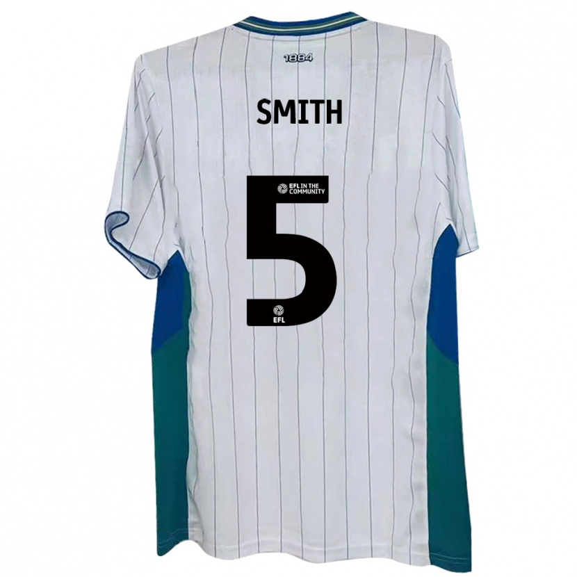 Danxen Barn Nathan Smith #5 Vit Grön Blå Hemmatröja Matchtröjor 2025/26 Tröjor T-Tröja