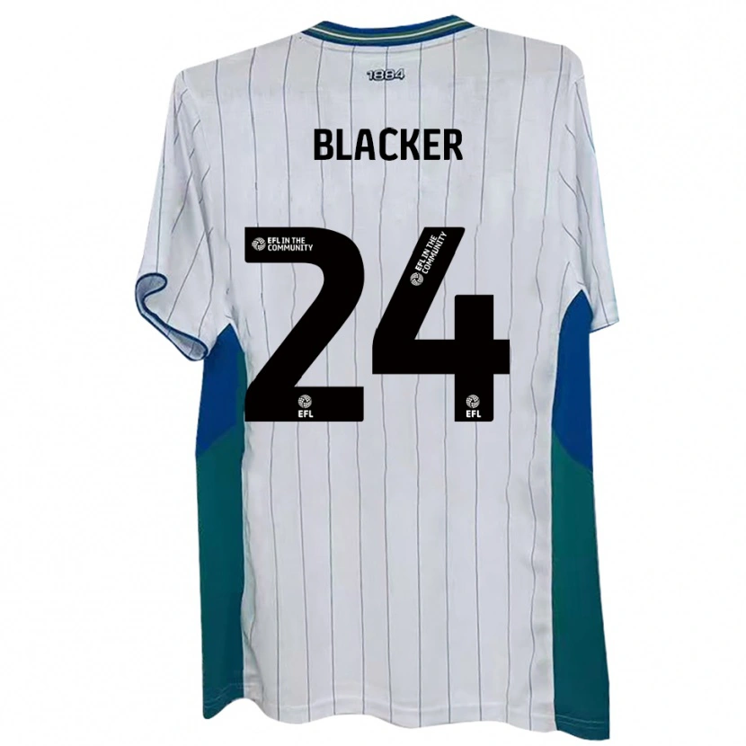Danxen Barn Billy Blacker #24 Vit Grön Blå Hemmatröja Matchtröjor 2025/26 Tröjor T-Tröja