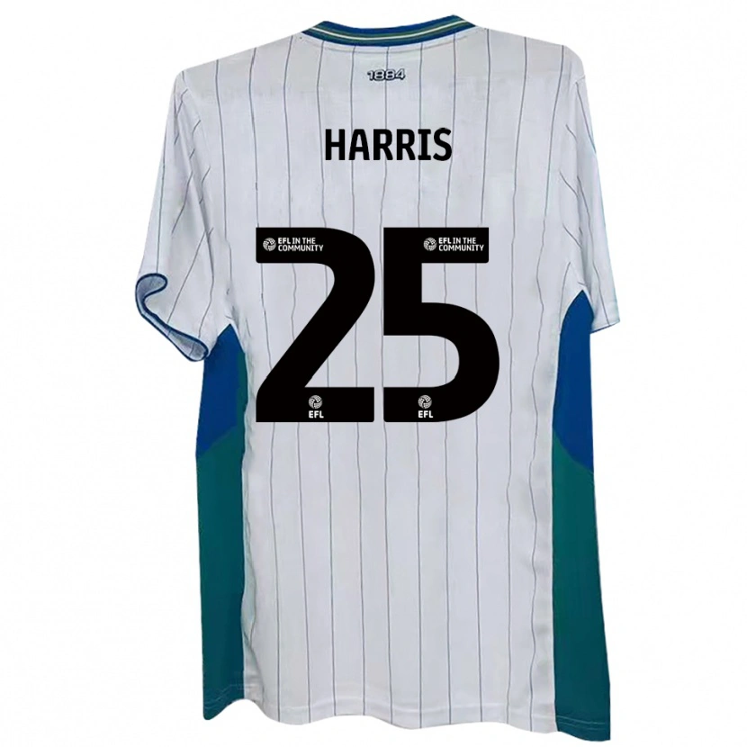 Danxen Barn Taylan Harris #25 Vit Grön Blå Hemmatröja Matchtröjor 2025/26 Tröjor T-Tröja