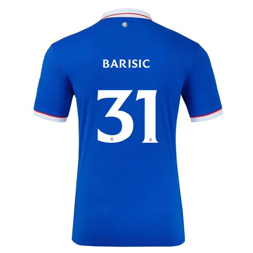 Danxen Barn Borna Barisic #31 Blå Vit Hemmatröja Matchtröjor 2025/26 Tröjor T-Tröja