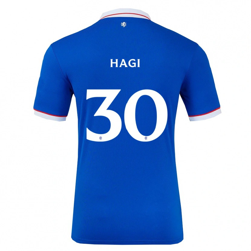 Danxen Barn Ianis Hagi #30 Blå Vit Hemmatröja Matchtröjor 2025/26 Tröjor T-Tröja