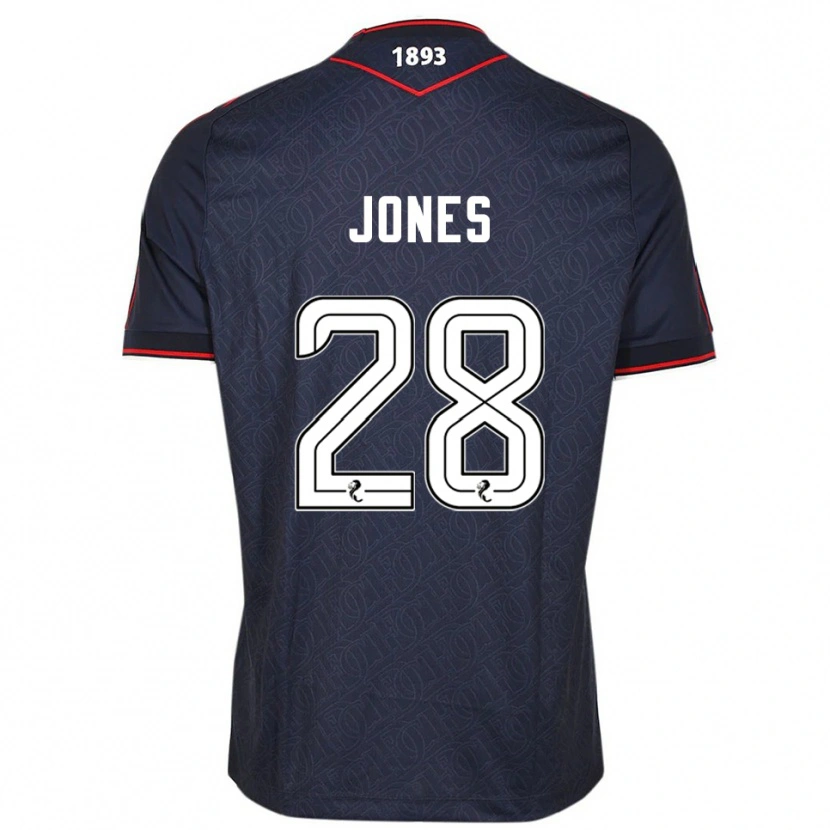 Danxen Barn Callum Jones #28 Marin Vit Hemmatröja Matchtröjor 2025/26 Tröjor T-Tröja