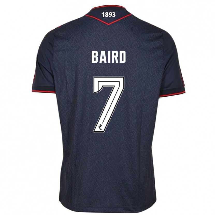 Danxen Barn Wallace Baird #7 Marin Vit Hemmatröja Matchtröjor 2025/26 Tröjor T-Tröja