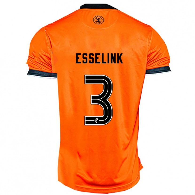 Danxen Barn Bert Esselink #3 Orange Svart Hemmatröja Matchtröjor 2025/26 Tröjor T-Tröja