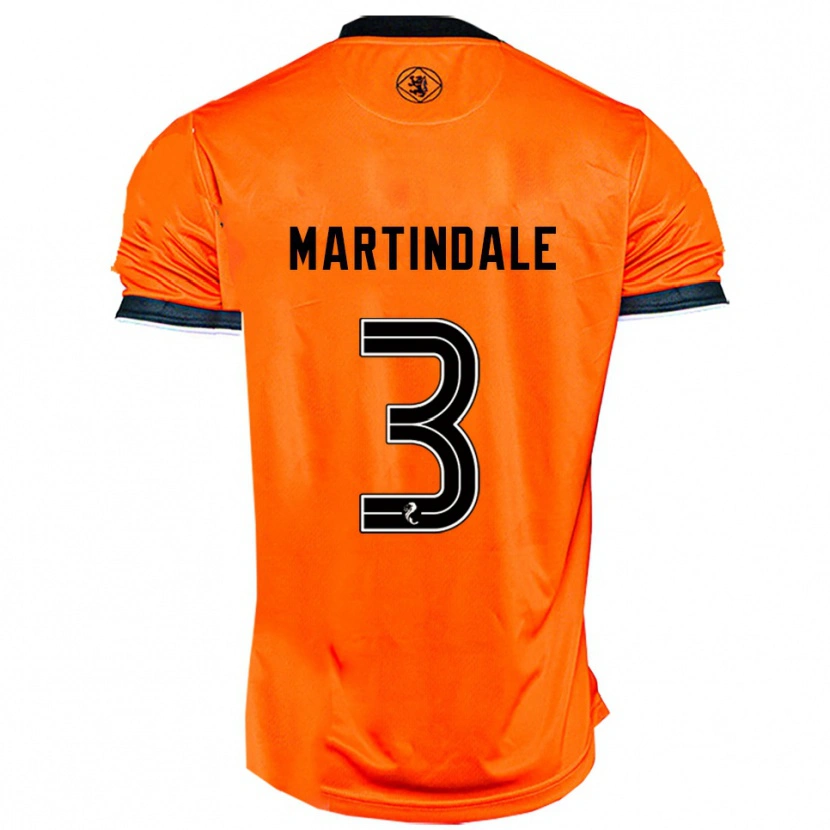 Danxen Barn Amilie Martindale #3 Orange Svart Hemmatröja Matchtröjor 2025/26 Tröjor T-Tröja
