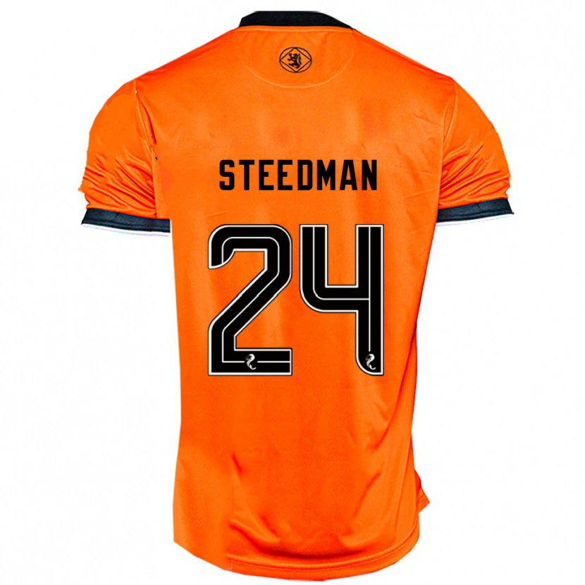 Danxen Barn Laura Steedman #24 Orange Svart Hemmatröja Matchtröjor 2025/26 Tröjor T-Tröja
