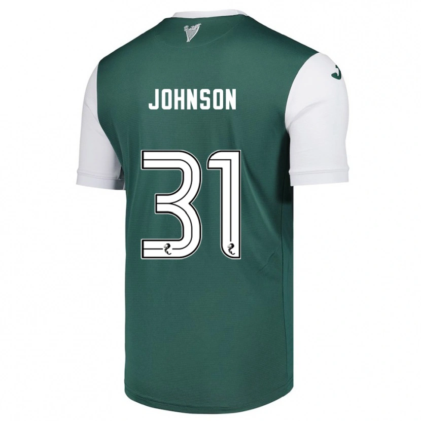 Danxen Barn Murray Johnson #31 Grön Vit Hemmatröja Matchtröjor 2025/26 Tröjor T-Tröja
