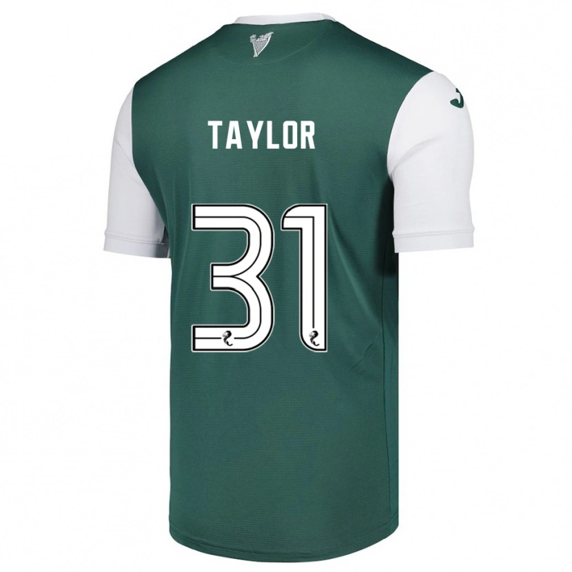 Danxen Barn Linzi Taylor #31 Grön Vit Hemmatröja Matchtröjor 2025/26 Tröjor T-Tröja