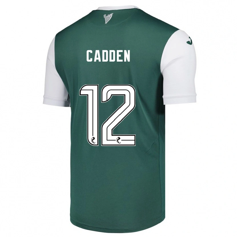 Danxen Barn Chris Cadden #12 Grön Vit Hemmatröja Matchtröjor 2025/26 Tröjor T-Tröja