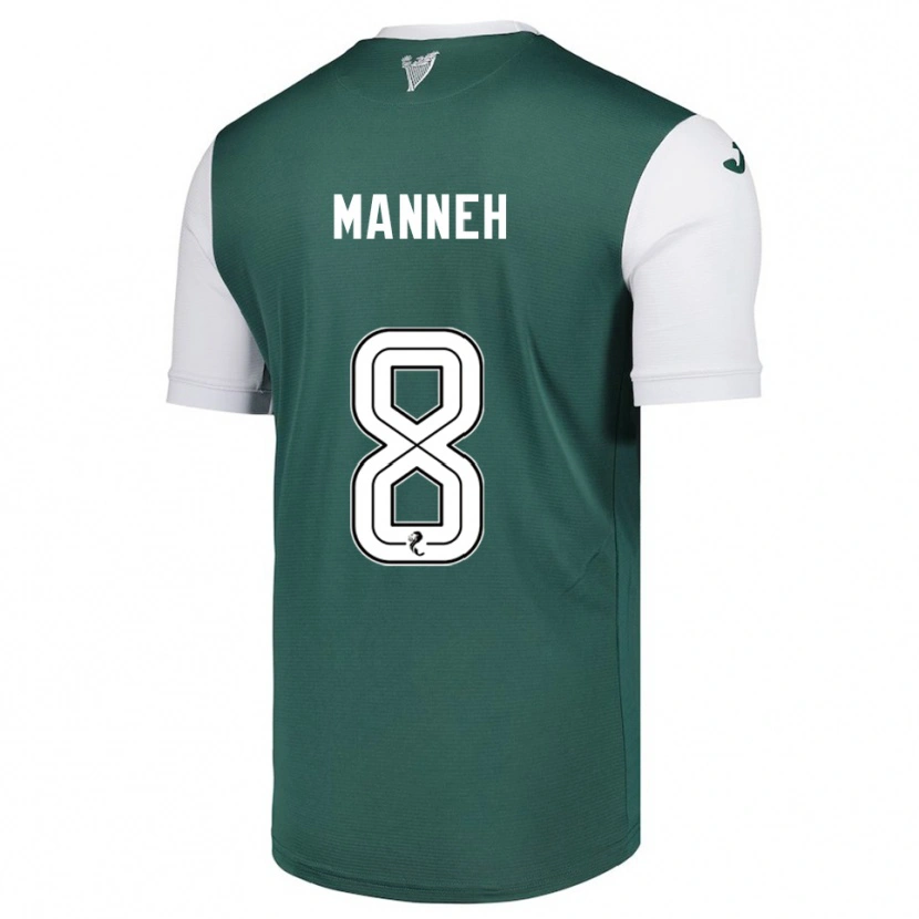 Danxen Barn Alasana Manneh #8 Grön Vit Hemmatröja Matchtröjor 2025/26 Tröjor T-Tröja