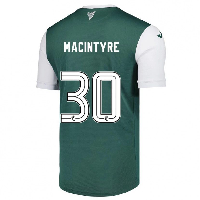 Danxen Barn Jacob Macintyre #30 Grön Vit Hemmatröja Matchtröjor 2025/26 Tröjor T-Tröja