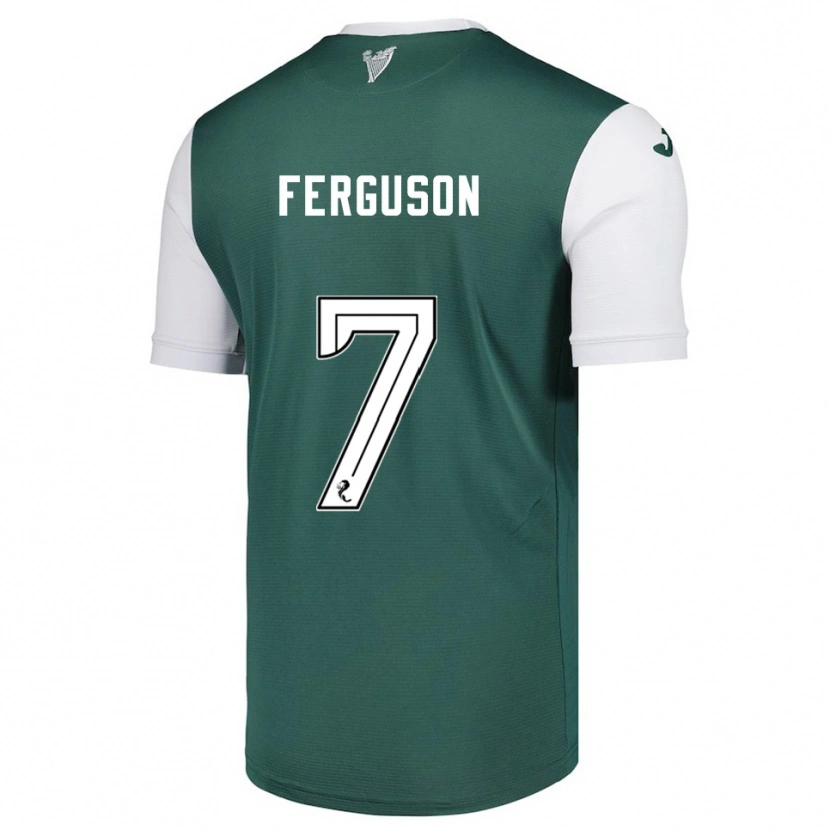 Danxen Barn Abbie Ferguson #7 Grön Vit Hemmatröja Matchtröjor 2025/26 Tröjor T-Tröja