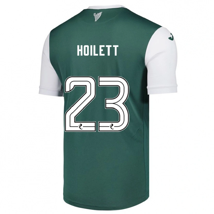 Danxen Barn Junior Hoilett #23 Grön Vit Hemmatröja Matchtröjor 2025/26 Tröjor T-Tröja