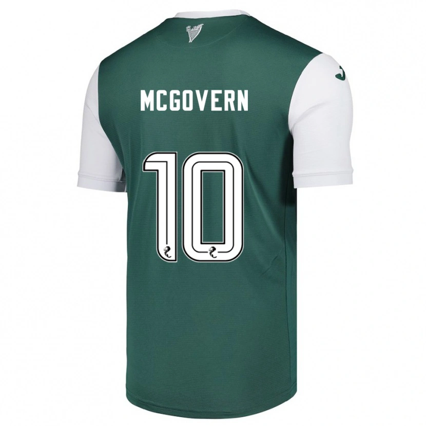 Danxen Barn Kathleen Mcgovern #10 Grön Vit Hemmatröja Matchtröjor 2025/26 Tröjor T-Tröja
